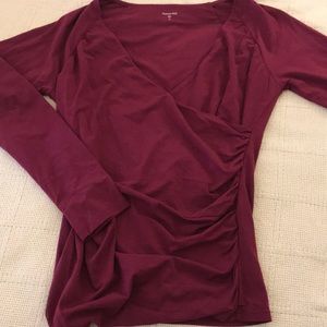 Faux Wrap Top by Garnet Hill